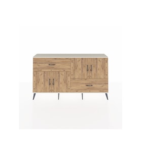 Arges Konsol 3 Raflı 2 Çekmeceli 4 Kapaklı 176x30x99 Aytaşı-Çam
