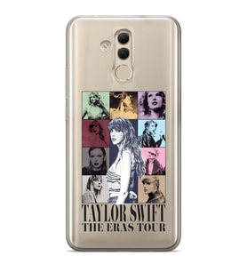 Huawei Mate 20 Lite Uyumlu Taylor Swift Desenli Şeffaf Telefon Kılıfı