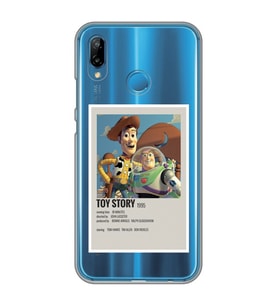 Huawei P20 Lite Uyumlu Toy Story Minimalist Poster Desenli Şeffaf Telefon Kılıfı