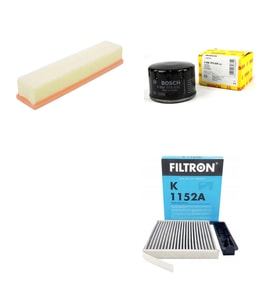 Bosch Filtre Bakım Seti Dacia Duster 1.5 Dizel 85 Beygir Hava + Yağ f. + Polen Filtre Filtron