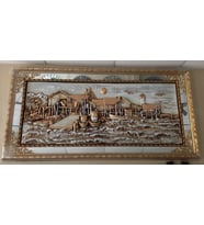 AYNALI SAHİL TABLO (Sarı)