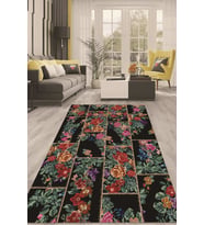 Dijital Kaymaz Taban Yıkanabilir Modern Renkli Salon Halısı Mutfak Halısı Yolluk ND-HT-713 (Çok Renkli)