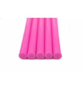 Mühür Mumu Simli Çubuk Sıcak Tutkal 7mm x 18cm 5 li Pembe Renk