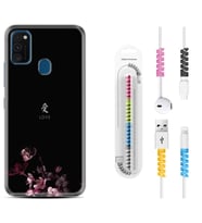 Samsung M21 M22 M23 M30 M31S M32 Kılıf Kablo Koruma Spiral Silikon Love 1629