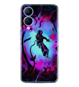 Vivo Y17S Kılıf Silikon Desen Özel Seri Astronot Attack 1702
