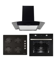 ALVEUS AKDENİZ 627 SİYAH 3'LÜ ANKASTRE SET (İBER-GLS640-MFA627)