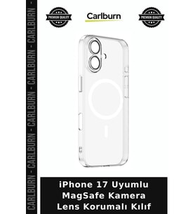 iPhone 17 Uyumlu MagSafe Kamera Lens Korumalı Kılıf Koruma Kapağı Telefon Aksesuar Arka Kapak