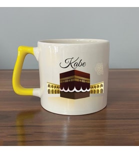 Kabe Baskılı Sarı Kulplu D Kupa