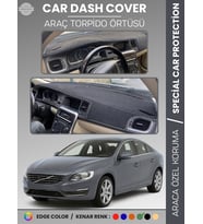 VOLVO S60 (2011-2017) Torpido Örtüsü Ön Göğüs Koruma Torpido Koruma Tam Uyum Araca Özel UV Koruma