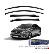 Renault Megane 4 Sd 2016-2025 Kromlu Cam Rüzgarlığı 4lü Mugen