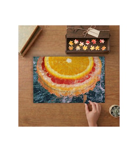 Suyun İçindeki Meyveler Tasarımı 240 parça Ahşap Puzzle Ahşap Kutuda MP01839