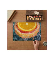Suyun İçindeki Meyveler Tasarımı 240 parça Ahşap Puzzle Ahşap Kutuda MP01839
