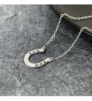 Engraved Horseshoe Necklace