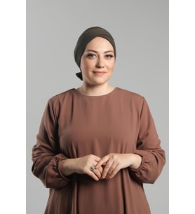 Haki Pratik Hazır Geçmeli Fiyonklu Bone Sandy Çift Taraflı Çapraz 3007B_09