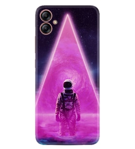Samsung Galaxy A05 Kılıf Resimli Desenli Silikon Platinium Series Astro Purple2 1907