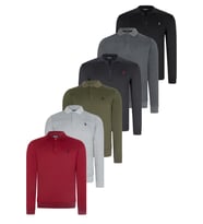 ALTILI SET V4007 DEWBERRY ERKEK SWEATSHIRT-SİYAH-LACİVERT-ANTRASİT-GRİ-BORDO-HAKİ