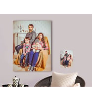 BK Gift Kişiye Özel Tam Boy Aile Karikatürlü Kanvas Tablo 70x100cm-2