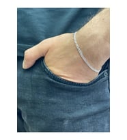 925 Ayar Gümüş Gurmet Model Zincir Bileklik 2 mm