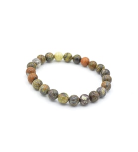 Hakiki Doğal Yeşil Opal Taşı Bileklik 8 Mm