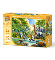 Art Çocuk Pandaların Banyo Keyfi 50 Parça Puzzle