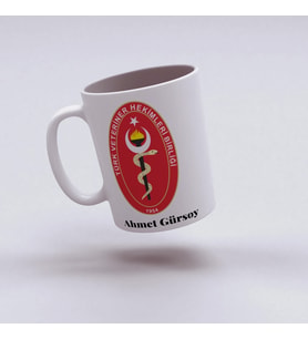 Veteriner İsimli Kupa Bardak, Kişiye Özel Veteriner Hekim Hediyesi, 330ml, Beyaz