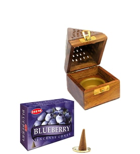 Konik Tütsü Yakma Kutusu Blueberry Cones