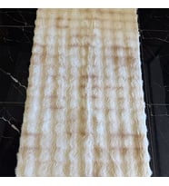 Hoom Rugs Toscana Pudra Beyaz Peluş Yıkanabilir Halı (Pudra - Beyaz)
