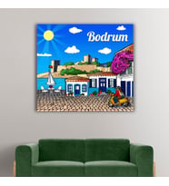 Bodrum Tasarımlı Kanvas Tablo