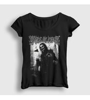 Presmono Kadın Siyah Dani Metal Cradle Of Filth T-Shirt 526840tt