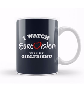 I Watch Eurovision With My Girlfriend Kupa Bardak Porselen