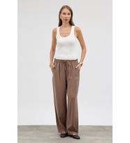 Beli Lastikli Modal Pantolon - Vizon