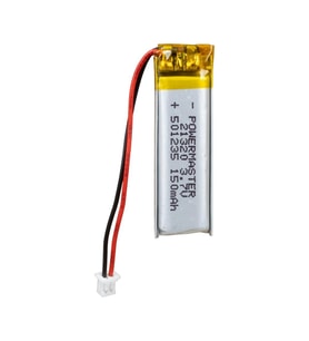 Powermaster 3.7 Volt 180 Mah Lityum Polimer Şarjlı Pil 5X12X35 mm Akıllı Saat Kulaklık Pili