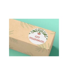 Eid Mubarak Etiket Yuvarlak Mat Sticker Ramazan Kurban Bayram Serisi 4 Cm (100 Adet)