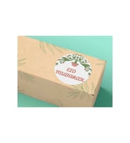 Eid Mubarak Etiket Yuvarlak Mat Sticker Ramazan Kurban Bayram Serisi 4 Cm (100 Adet)