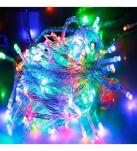 10 METRE RENKLİ LED IŞIK RENKLİ İP LED IŞIK KABLO IŞIK 220V FİŞLİ IŞIK DEKORASYON IŞIĞI NOEL IŞIĞI