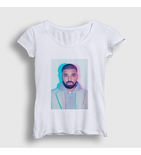 Presmono Kadın Beyaz Hotline Bling Drake T-Shirt 321453tt