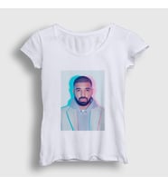 Presmono Kadın Beyaz Hotline Bling Drake T-Shirt 321453tt
