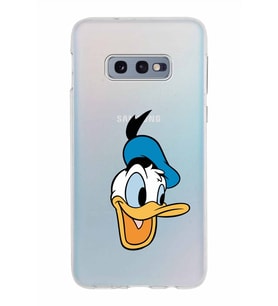 Samsung Galaxy S10E Kapak Donald Duck Tasarımlı Şeffaf Silikon Kılıf