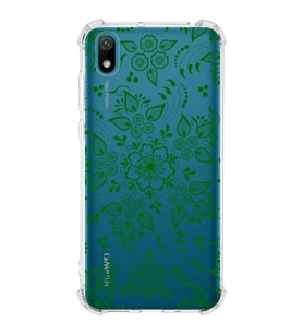 Huawei Y5 2019  Köşe Korumalı Antişok Kapak Nostalji Desen Tasarımlı Şeffaf  Kılıf