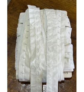 ÇİFT KOPÇALI ŞERİT DİKİŞ GİYİM KANCALI SET EN 3 CM (1 METRE )