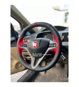 Honda Civic Fd6 Spor Kaplama Deri Direksiyon Kılıfı