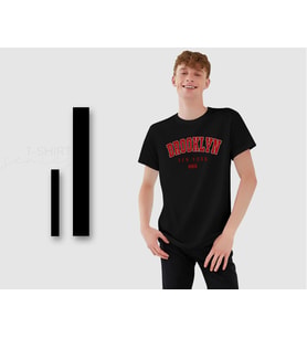 BK Gift Brooklyn Tasarımlı Erkek Siyah T-shirt, Arkadaşa Hediye, Doğum Günü Hediyesi, Trend Tişört, Sevgili Hediyesi-1