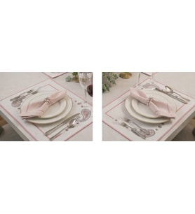 Faralya Life %70 Pamuk %30 Polyester 2'li Amerikan Servis Seti 35x50 cm Şal Desenli Pamuklu (ÇokluRenk)