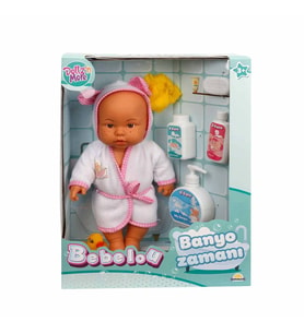 Nessiworld  Bebelou Banyo Zamanı Bebek Seti 35 Cm