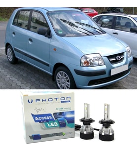 Hyundai Atos Led Xenon Uzun + Kısa Far Ampulü H4 Access Yeni Seri Beyaz