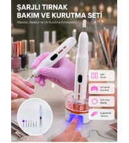 6 Değiştirilebilir Başlık ile Çok Amaçlı Tırnak Bakım Seti