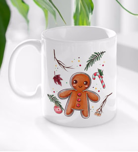 BK Gift Yılbaşı Tasarımlı Beyaz Kupa Bardak-4