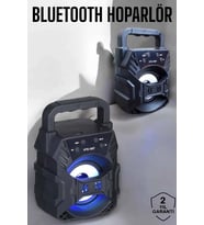 Taşınabilir Bluetooth Hoparlör Led Işıklı Uzun Pil Ömrü