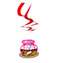 Orta süs yukardan asmalı happybırthday pk:6-