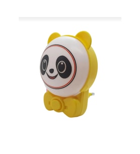 Sevimli Panda Anahtarlıklı Gece Lambası, Yumuşak ve Renkli Işıkle Dekorasyon (Krem)